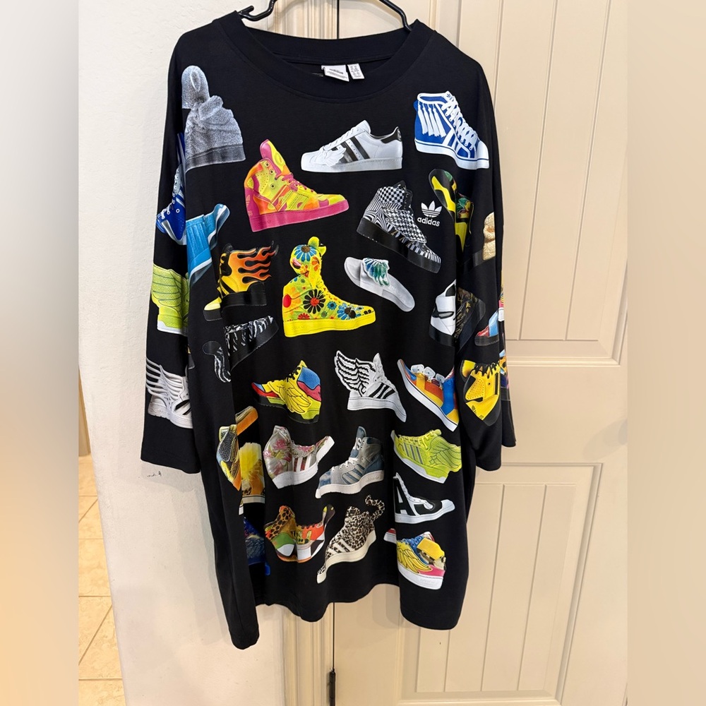 Adidas Originals x Jeremy Scott Archive Dress Tee RARE size XL - Picture 3 of 10